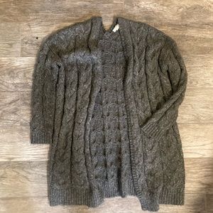 SOFT JOIE - gray thick cardi sweater size xxs
